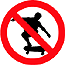 No Skateboarding