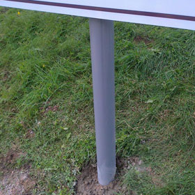 Sign on posts