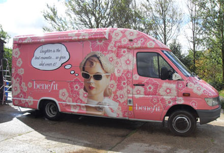 Benefit Cosmetics Vehicle Wrapping by Absolute Graphix